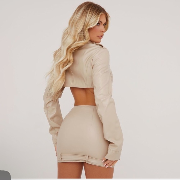 EGO Women's Cream Leather 2-Piece Set - Picture 5 of 5